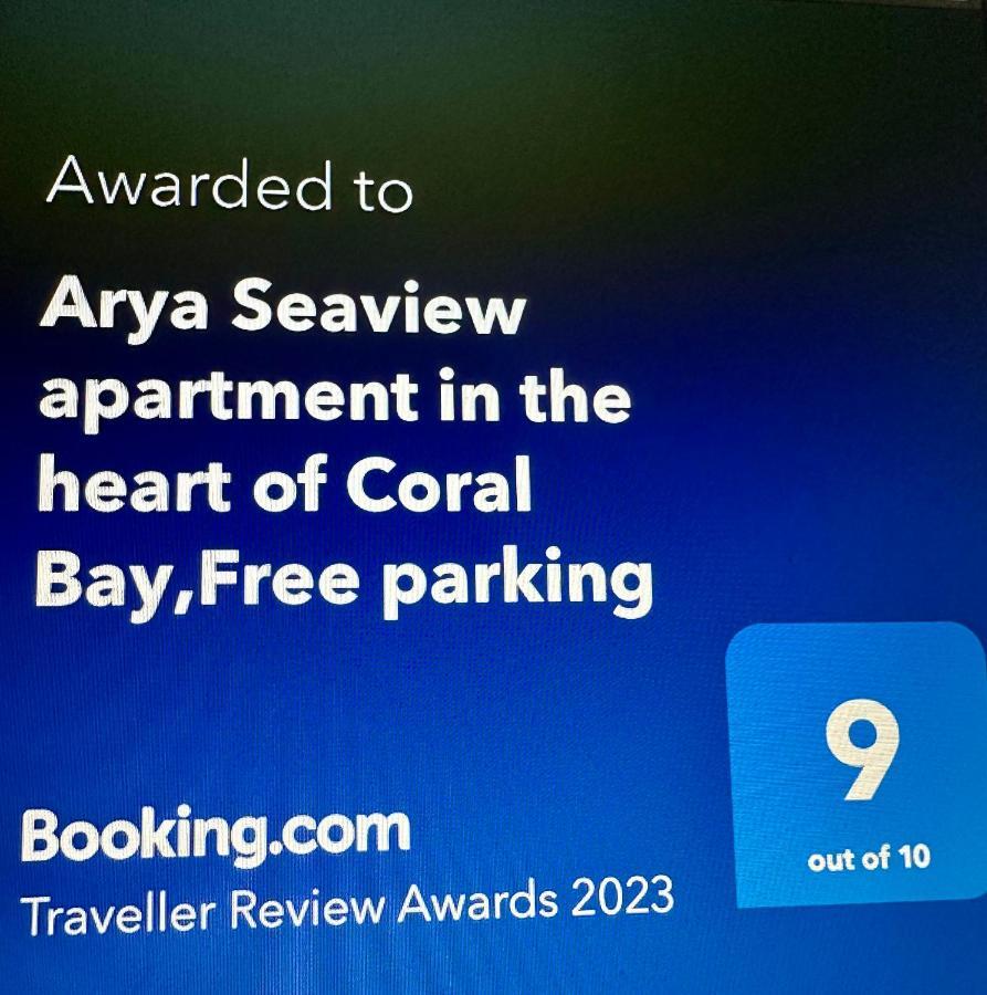 Arya Seaview Apartment In The Heart Of Coral Bay (Adults Only) Dış mekan fotoğraf